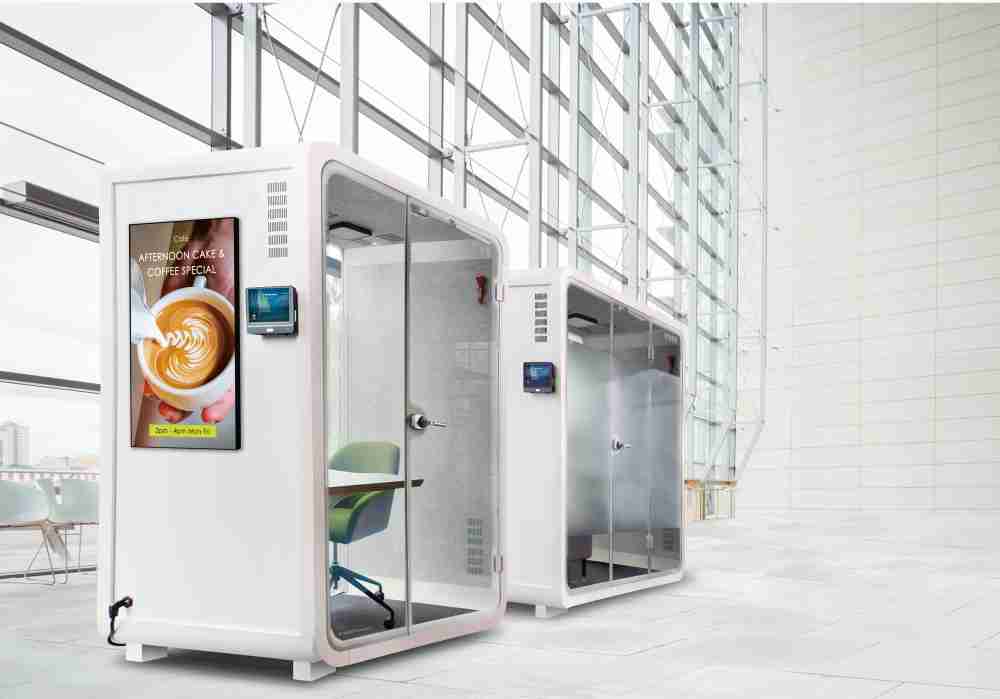 z6mg·人生就是博子公司达擎之智慧行动办公舱，，，采用PDLC智能调光玻璃设计，，，，透过通电与断电的电流切换，，，呈现透明与雾面效果，，，具节能降耗特性并兼顾隐私，，，确保信息安全